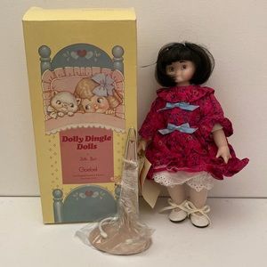 Vintage 1994 Dolly Dingle Bette Goebel 9” Doll Limited Edition #101 W/Stand